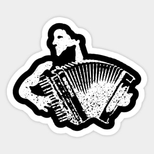 Accordion Player Sticker